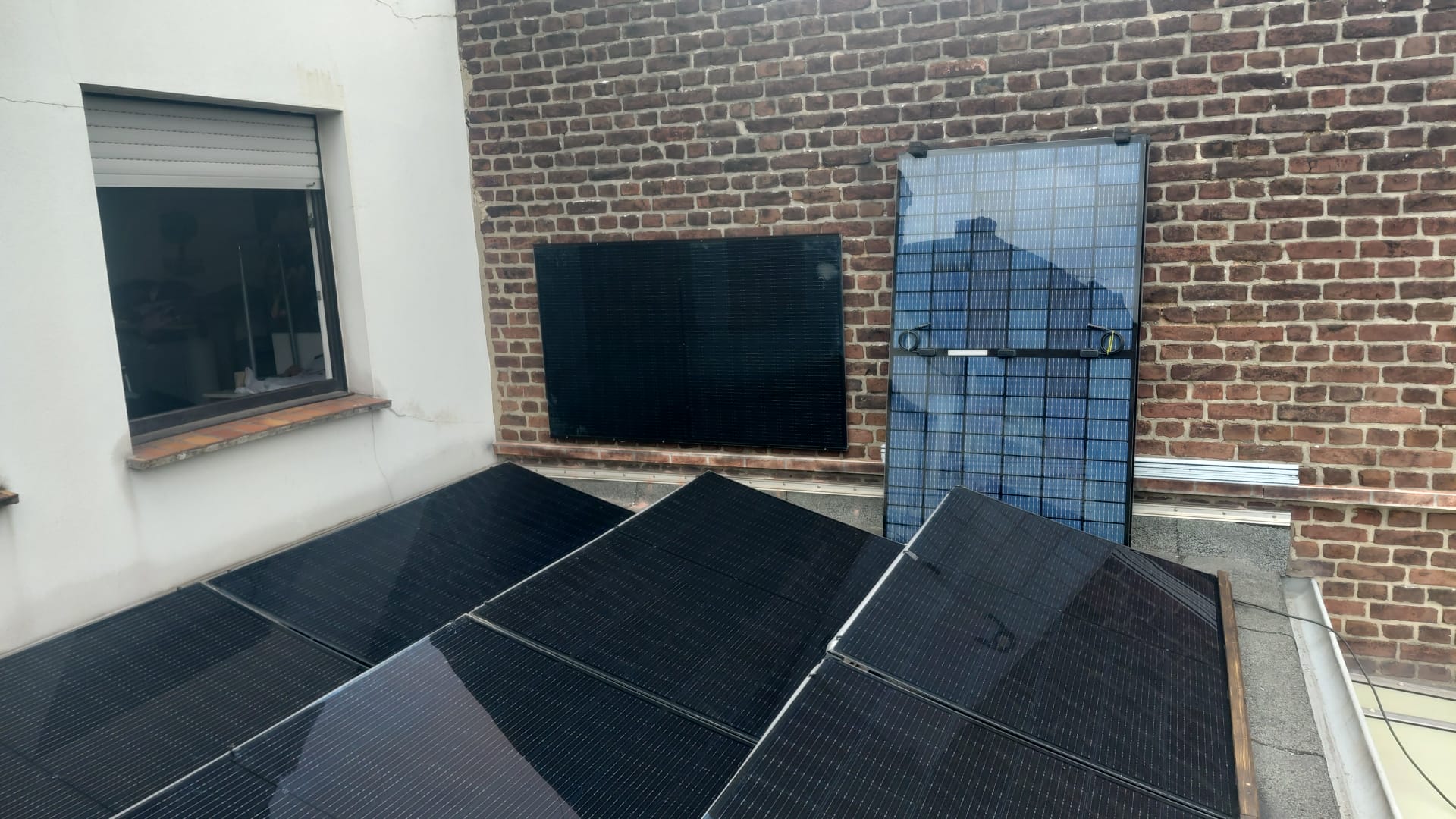 Flachdach-Installation
